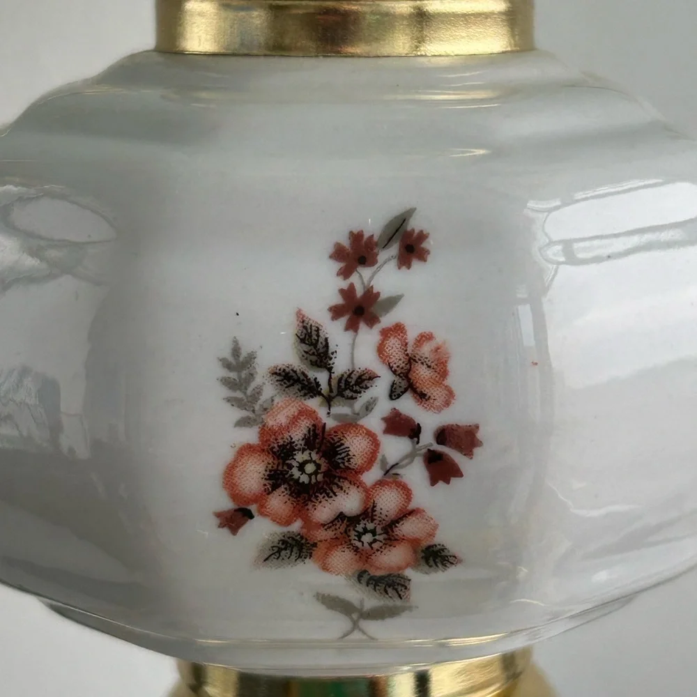 Vintage Floral Glass Touch Lamp in Tiffany Style - 1980s - Picture 5 of 13